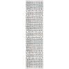 SAFAVIEH Area Rug 8×10 – Sedona Collection – Large – Ivory & Charcoal, Moroccan Boho Tribal Design, Non-Shedding & Easy Cleaning, Ideal for Living Room, Bedroom, Office, Dining Space (SED883B)(Ivory/Grey)