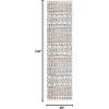 SAFAVIEH Area Rug 8×10 – Sedona Collection – Large – Ivory & Charcoal, Moroccan Boho Tribal Design, Non-Shedding & Easy Cleaning, Ideal for Living Room, Bedroom, Office, Dining Space (SED883B)(Ivory/Dark Grey)