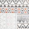 SAFAVIEH Area Rug 8×10 – Sedona Collection – Large – Ivory & Charcoal, Moroccan Boho Tribal Design, Non-Shedding & Easy Cleaning, Ideal for Living Room, Bedroom, Office, Dining Space (SED883B)(Ivory/Dark Grey)