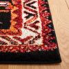 SAFAVIEH Area Rug 8×10 – Vintage Hamadan Collection – Large – Blue & Black, Traditional Oriental Design, Non-Shedding & Easy Cleaning, Ideal for Living Room, Bedroom, Office, Dining Space (VTH201M)(Red / Black)