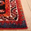 SAFAVIEH Area Rug 8×10 – Vintage Hamadan Collection – Large – Blue & Black, Traditional Oriental Design, Non-Shedding & Easy Cleaning, Ideal for Living Room, Bedroom, Office, Dining Space (VTH201M)(Orange/Red)