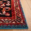 SAFAVIEH Area Rug 8×10 – Vintage Hamadan Collection – Large – Blue & Black, Traditional Oriental Design, Non-Shedding & Easy Cleaning, Ideal for Living Room, Bedroom, Office, Dining Space (VTH201M)(Turquoise/Red)