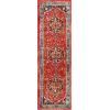SAFAVIEH Area Rug 8×10 – Vintage Hamadan Collection – Large – Blue & Red, Traditional Oriental Medallion Design, Non-Shedding & Easy Cleaning, Ideal for Living Room, Bedroom, Dining Space (VTH266M)(Red/Blue)