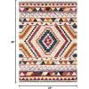 SAFAVIEH Aspen Collection Area Rug – 5′ x 8′, Rust & Ivory, Handmade Moroccan Boho Tribal Wool, Ideal for High Traffic Areas in Living Room, Bedroom (APN806P)(Rust/Ivory)