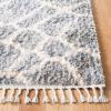SAFAVIEH Berber Fringe Shag Collection Area Rug – 5’3″ x 7’6″, Grey & Cream, Moroccan Design, Non-Shedding & Easy Care, 1.2-inch Thick Ideal for High Traffic Areas in Living Room, Bedroom (BFG629F)(Grey/Cream)