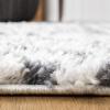 SAFAVIEH Berber Fringe Shag Collection Area Rug – 5’3″ x 7’7″, Ivory & Dark Grey, Moroccan, Non-Shedding & Easy Care, 1.2-inch Thick Ideal for High Traffic Areas in Living Room, Bedroom (BFG538A)(Ivory/Dark Grey)