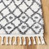 SAFAVIEH Berber Fringe Shag Collection Area Rug – 5’3″ x 7’7″, Ivory & Dark Grey, Moroccan, Non-Shedding & Easy Care, 1.2-inch Thick Ideal for High Traffic Areas in Living Room, Bedroom (BFG538A)(Ivory/Dark Grey)