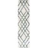 SAFAVIEH Berber Shag Collection 5′ x 7′ Cream/Grey BER214A Moroccan Non-Shedding Living Room Bedroom Dining Room Entryway Plush 1.2-inch Thick Area Rug(Ivory/Green)