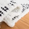 SAFAVIEH Casablanca Collection Area Rug – 6′ x 9′, Ivory & Black, Handmade Moroccan Boho Cotton Fringe, Ideal for High Traffic Areas in Living Room, Bedroom (CSB462A)(Ivory/Black)