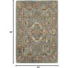 SAFAVIEH Heritage Collection Area Rug – 5′ x 8′, Blue & Blue, Handmade Traditional Oriental Wool, Ideal for High Traffic Areas in Living Room, Bedroom (HG969A)(Blue)