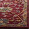 SAFAVIEH Heritage Collection Area Rug – 5′ x 8′, Red, Handmade Traditional Oriental Wool, Ideal for High Traffic Areas in Living Room, Bedroom (HG655A)(Red)