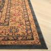 SAFAVIEH Mahal Collection Area Rug – 5’1″ x 7’7″, Red & Natural, Traditional Oriental Design, Non-Shedding & Easy Care, Ideal for High Traffic Areas in Living Room, Bedroom (MAH697A)(Navy/Natural)