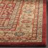 SAFAVIEH Mahal Collection Area Rug – 5’1″ x 7’7″, Red & Natural, Traditional Oriental Design, Non-Shedding & Easy Care, Ideal for High Traffic Areas in Living Room, Bedroom (MAH697A)(Red/Natural)