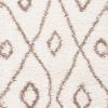 SAFAVIEH Moroccan Fringe Shag Collection Area Rug – 5’3″ x 7’6″, Ivory & Grey, Boho Tribal Design, Non-Shedding & Easy Care, 2-inch Thick Ideal for High Traffic Areas in Living Room, Bedroom (MFG333A)(Ivory/Beige)