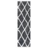 SAFAVIEH Moroccan Tassel Shag Collection Area Rug – 5’3″ x 7’6″, Grey & Ivory, Boho Design, Non-Shedding & Easy Care, 1.5-inch Thick Ideal for High Traffic Areas in Living Room, Bedroom (MTS359F)(Grey/Ivory)
