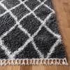 SAFAVIEH Moroccan Tassel Shag Collection Area Rug – 5’3″ x 7’6″, Grey & Ivory, Boho Design, Non-Shedding & Easy Care, 1.5-inch Thick Ideal for High Traffic Areas in Living Room, Bedroom (MTS359F)(Grey/Ivory)