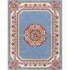 SAFAVIEH Naples Collection Area Rug – 8′ x 10′, Light Blue & Ivory, Handmade Wool, Oriental Pattern, Ideal for Living Room, Bedroom, Dining Space, Home Office (NA901J-8)(Light Blue / Ivory)