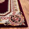 SAFAVIEH Naples Collection Area Rug – 8′ x 10′, Light Blue & Ivory, Handmade Wool, Oriental Pattern, Ideal for Living Room, Bedroom, Dining Space, Home Office (NA901J-8)(Red/Ivory)