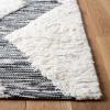 SAFAVIEH Natura Collection Area Rug – 5′ x 8′, Ivory & Black, Handmade Moroccan Boho Wool, Ideal for High Traffic Areas in Living Room, Bedroom (NAT681A)(Ivory/Black)