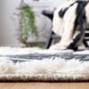 SAFAVIEH Natura Collection Area Rug – 5′ x 8′, Ivory & Black, Handmade Moroccan Boho Wool, Ideal for High Traffic Areas in Living Room, Bedroom (NAT681A)(Ivory/Black)