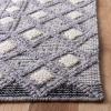 SAFAVIEH Natura Collection Area Rug – 9′ x 12′, Cream & Purple, Handmade Diamond Wool, Ideal for High Traffic Areas in Living Room, Bedroom (NAT628U)(Cream/Purple)