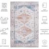 Safavieh Washable Rug Arizona Collection – 8′ x 10′, Beige & Taupe, Slip Resistant & Easy to Clean, Ideal for Living Room, Bedroom, Home Office, Dining Space (ARZ132B)(Rust/Beige)