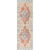 Safavieh Washable Rug Arizona Collection – 8′ x 10′, Rust & Aqua, Slip Resistant & Easy to Clean, Ideal for Living Room, Bedroom, Home Office, Dining Space (ARZ126Q)(Rust/Aqua)