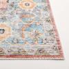 Safavieh Washable Rug Arizona Collection – 8′ x 10′, Rust & Aqua, Slip Resistant & Easy to Clean, Ideal for Living Room, Bedroom, Home Office, Dining Space (ARZ126Q)(Rust/Aqua)