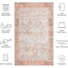 Safavieh Washable Rug Arizona Collection – 8′ x 10′, Rust & Sage, Slip Resistant & Easy to Clean, Ideal for Living Room, Bedroom, Home Office, Dining Space (ARZ199P)(Rust/Sage)