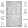 Safavieh Washable Rug Arizona Collection – 8′ x 10′, Rust & Sage, Slip Resistant & Easy to Clean, Ideal for Living Room, Bedroom, Home Office, Dining Space (ARZ199P)(Dark Sage/Ivory)