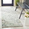 SAFAVIEH Area Rug 8×10 – Anatolia Collection – Large – Beige & Black, Handmade Floral Scroll Design, Ideal for Living Room, Bedroom, Office, Dining Space (AN401B)(Sage/Beige)