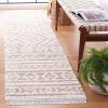 SAFAVIEH Area Rug 8×10 – Augustine Collection – Large – Green & Ivory, Cotton Moroccan Boho Tribal Fringe Design, Easy Cleaning, Ideal for Living Room, Bedroom, Office, Dining Space (AGT849Y)(Beige/Ivory)