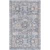 SAFAVIEH Area Rug 8×10 – Harlow Collection – Large – Ivory Blue & Grey, Traditional Design, Ideal for Living Room, Bedroom, Office, Dining Space (HAR163M)(Ivory Blue/Grey)