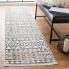 SAFAVIEH Area Rug 8×10 – Sedona Collection – Large – Ivory & Charcoal, Moroccan Boho Tribal Design, Non-Shedding & Easy Cleaning, Ideal for Living Room, Bedroom, Office, Dining Space (SED883B)(Ivory/Charcoal)