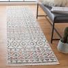SAFAVIEH Area Rug 8×10 – Sedona Collection – Large – Ivory & Charcoal, Moroccan Boho Tribal Design, Non-Shedding & Easy Cleaning, Ideal for Living Room, Bedroom, Office, Dining Space (SED883B)(Ivory/Dark Grey)