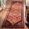 SAFAVIEH Area Rug 8×10 – Vintage Hamadan Collection – Large – Blue & Black, Traditional Oriental Design, Non-Shedding & Easy Cleaning, Ideal for Living Room, Bedroom, Office, Dining Space (VTH201M)(Orange/Red)