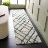 SAFAVIEH Berber Shag Collection 5′ x 7′ Cream/Grey BER214A Moroccan Non-Shedding Living Room Bedroom Dining Room Entryway Plush 1.2-inch Thick Area Rug(Ivory/Green)