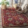 SAFAVIEH Heritage Collection Area Rug – 5′ x 8′, Red, Handmade Traditional Oriental Wool, Ideal for High Traffic Areas in Living Room, Bedroom (HG655A)(Red)