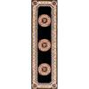 SAFAVIEH Naples Collection Area Rug – 8′ x 10′, Light Blue & Ivory, Handmade Wool, Oriental Pattern, Ideal for Living Room, Bedroom, Dining Space, Home Office (NA901J-8)(Black/Ivory)