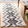 SAFAVIEH Natura Collection Area Rug – 5′ x 8′, Ivory & Black, Handmade Moroccan Boho Wool, Ideal for High Traffic Areas in Living Room, Bedroom (NAT681A)(Ivory/Black)