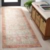 Safavieh Washable Rug Arizona Collection – 8′ x 10′, Rust & Sage, Slip Resistant & Easy to Clean, Ideal for Living Room, Bedroom, Home Office, Dining Space (ARZ199P)(Rust/Sage)