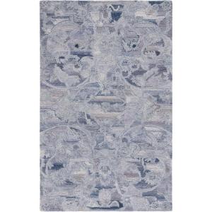 SAFAVIEH Area Rug 8×10 – Anatolia Collection – Large – Beige & Black, Handmade Floral Scroll Design, Ideal for Living Room, Bedroom, Office, Dining Space (AN401B)(Violet/Purple)