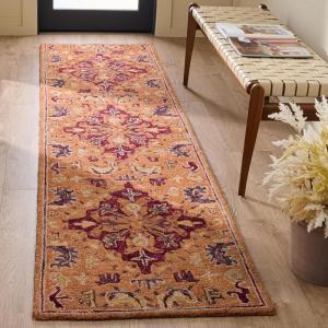 SAFAVIEH Area Rug 8×10 – Aspen Collection – Large – Rust & Red, Handmade Wool, Ideal for Living Room, Bedroom, Office, Dining Space (APN151P)(Rust/Red)
