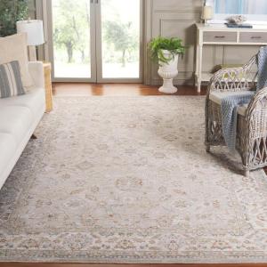 SAFAVIEH Area Rug 8×10 – Culture Collection – Large – Grey & Blue Rust, Traditional Oriental Design, Ideal for Living Room, Bedroom, Office, Dining Space (CUL1527F)(Grey/Blue Rust)
