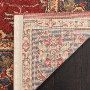 SAFAVIEH Mahal Collection 9′ x 12′ Beige Red MAH693B Traditional Oriental Non-Shedding Living Room Bedroom Dining Home Office Area Rug(Red/Navy)