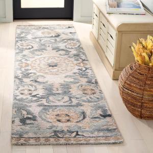 Safavieh Area Rug 8×10 – Anatolia Collection – Large – Light Brown & Grey, Handmade, Ideal for Living Room, Bedroom, Office, Dining Space (AN404T)(Light Brown/Grey)