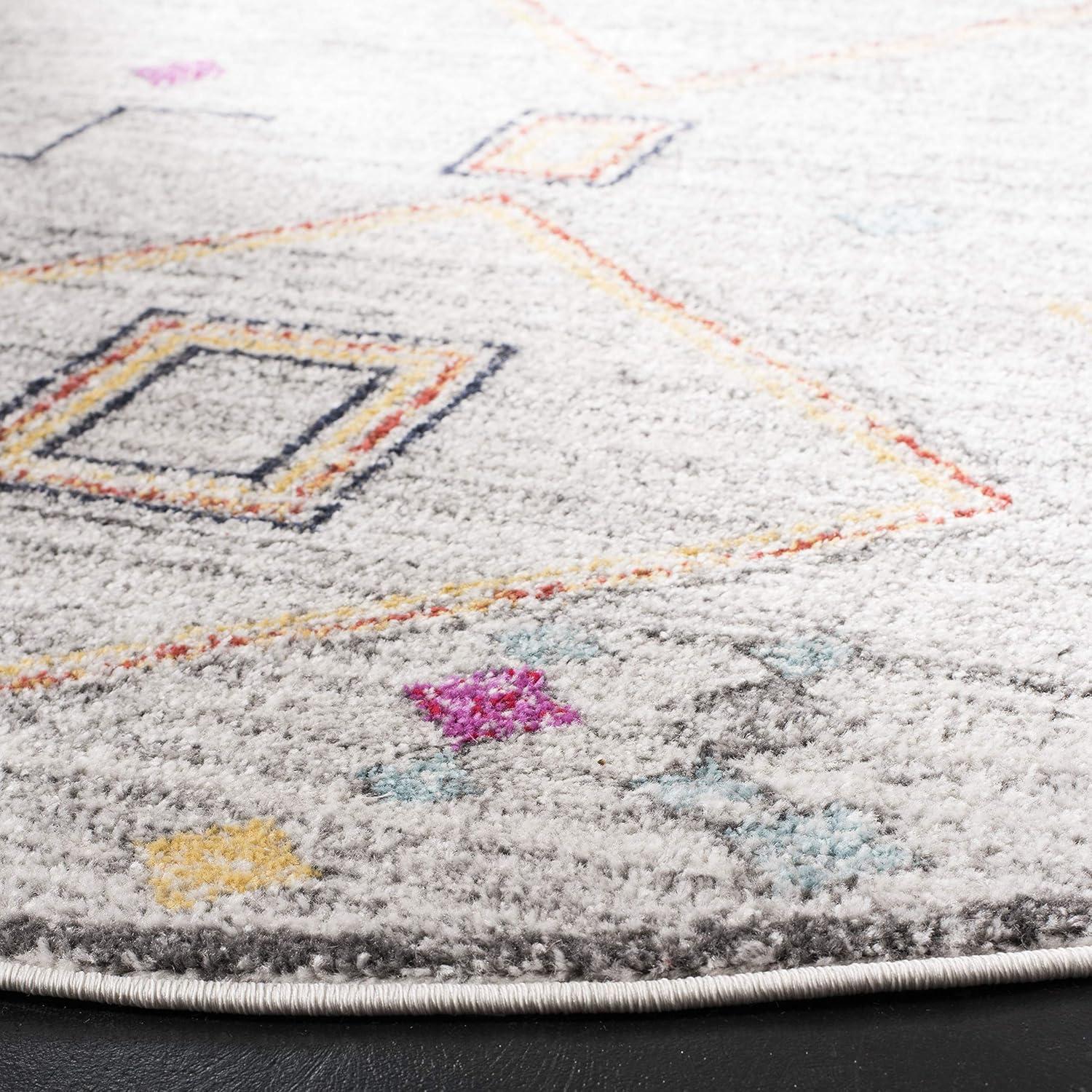 image:imageSAFAVIEH Area Rug 8x10 Adirondack Collection Large Navy amp Silver Moroccan Boho Tribal Design NonShedding amp Easy Cleaning Ideal for Living Room Bedroom Office Dining Space ADR208NLight GreyRed