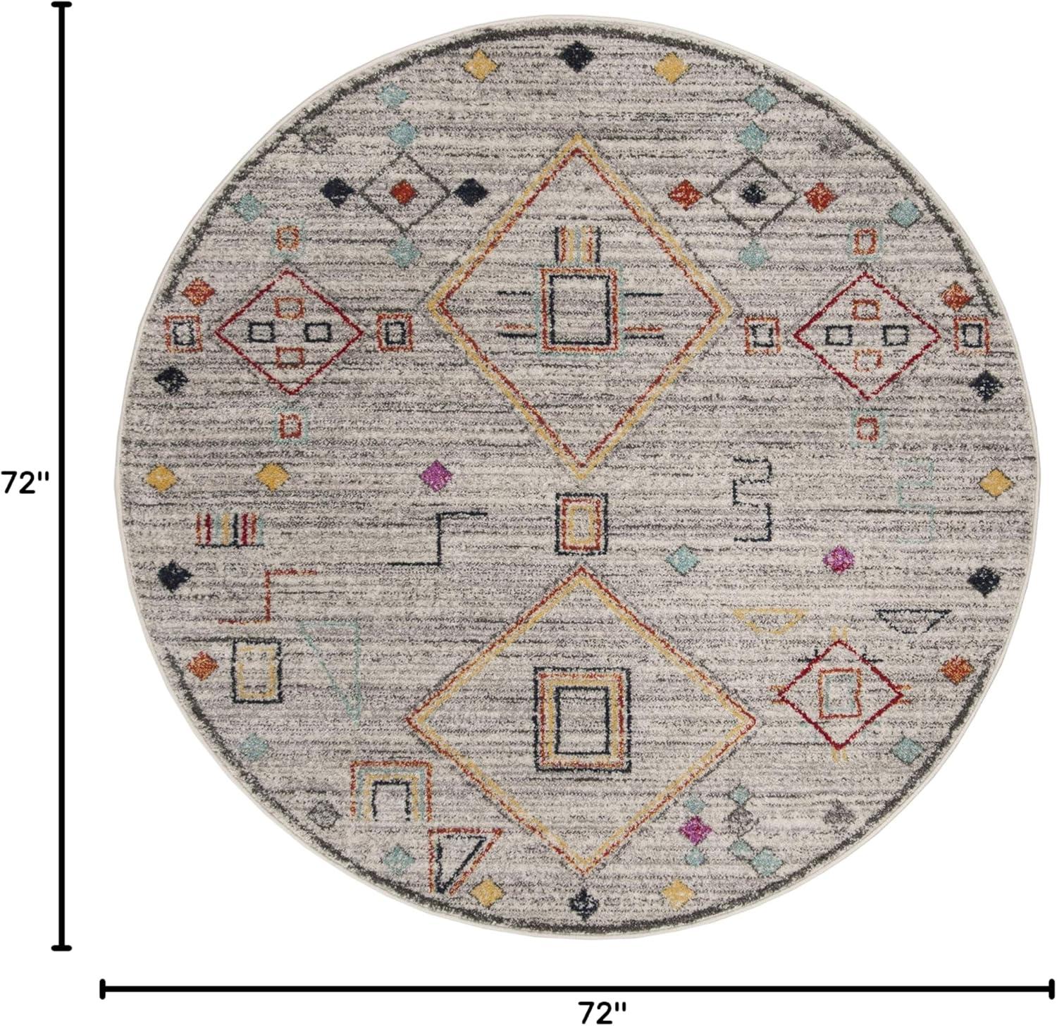 image:imageSAFAVIEH Area Rug 8x10 Adirondack Collection Large Navy amp Silver Moroccan Boho Tribal Design NonShedding amp Easy Cleaning Ideal for Living Room Bedroom Office Dining Space ADR208NLight GreyRed
