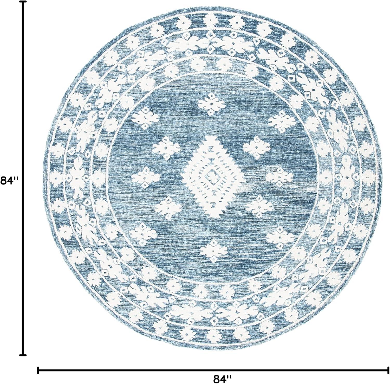 image:imageSAFAVIEH Area Rug 8x10 Aspen Collection Large Rust amp Ivory Handmade Wool Moroccan Boho Tribal Design Ideal for Living Room Bedroom Office Dining Space APN550PNavyIvory