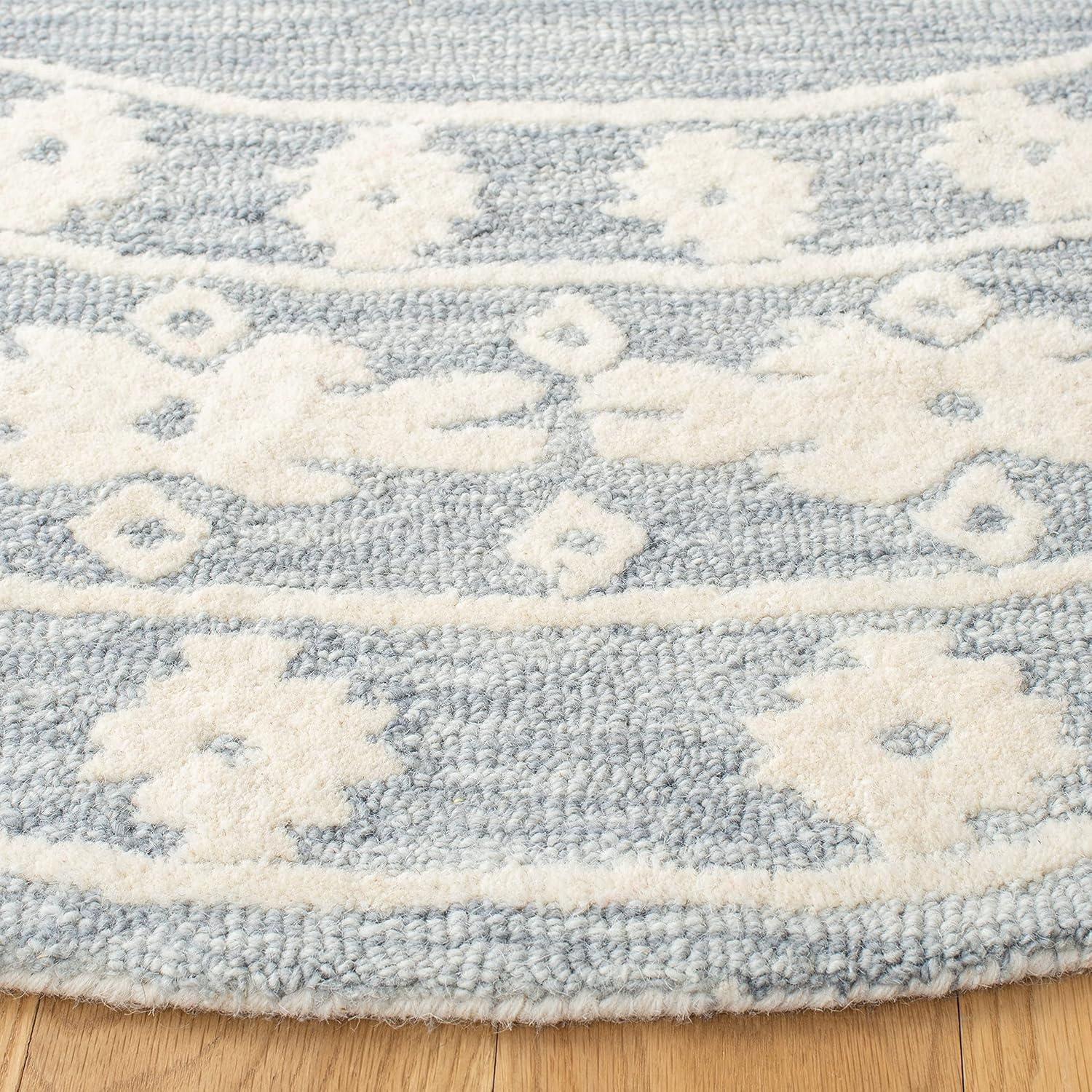image:imageSAFAVIEH Area Rug 8x10 Aspen Collection Large Rust amp Ivory Handmade Wool Moroccan Boho Tribal Design Ideal for Living Room Bedroom Office Dining Space APN550PLight GreyIvory